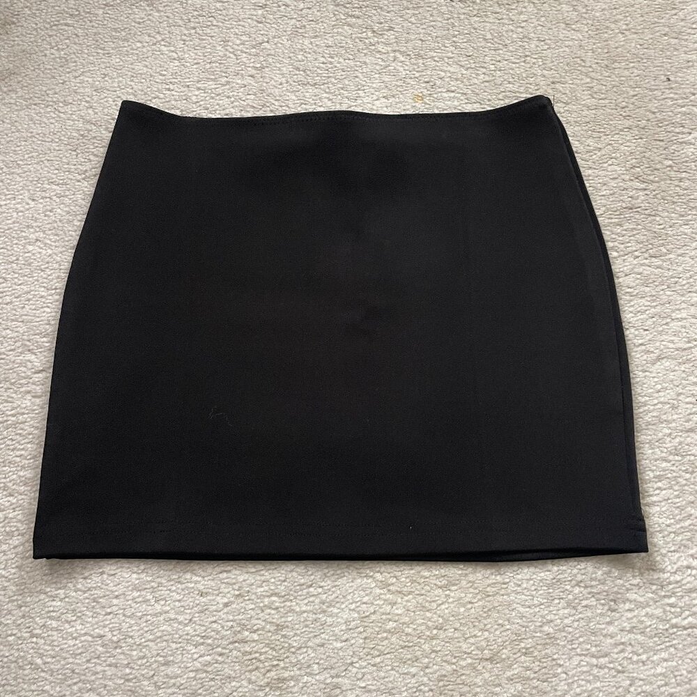 White Fox Black Mini Skirt - XS